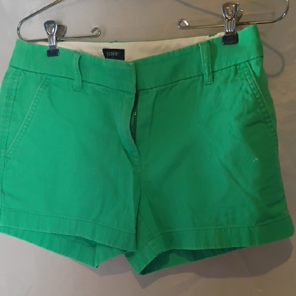 J. Crew Bright Green Cotton Shorts